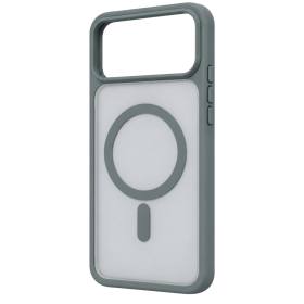 Apple iPhone 18 Pro Uyumlu Loji Magsafe Kapak - Gri