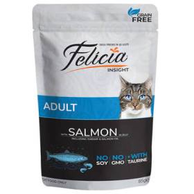 Jelly Somonlu ve Taurinli Pouch Tahılsız Yetişkin Kedi Konservesi 85 Gr