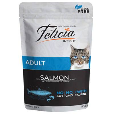 Jelly Somonlu ve Taurinli Pouch Tahılsız Yetişkin Kedi Konservesi 85 Gr