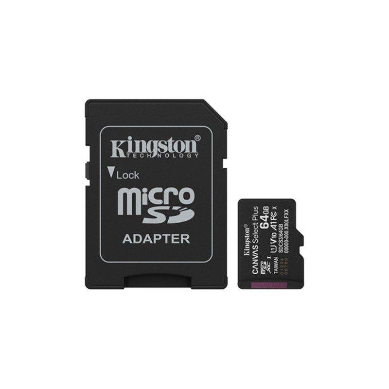 64 GB KINGSTON CANVAS SELECT PLUS MICRO SD CARD CL10 SDCS3/64GB