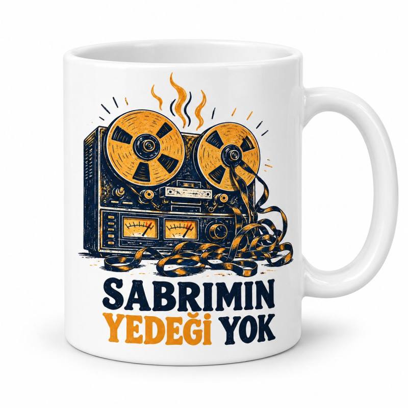 Sabır Kaydı Tasarımlı Porselen Kupa - MODEL 1019