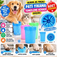 Silikon Jel Fırçalı Kedi Köpek Pati Ayak Yıkama Temizleme Kovası (Küçük)(adet fiyatıdır)