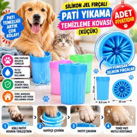 Silikon Jel Fırçalı Kedi Köpek Pati Ayak Yıkama Temizleme Kovası (Küçük)(adet fiyatıdır)