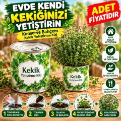 Evde Konservede Kekik Dağ Kekiği Yetiştirme Kiti (adet fiyatıdır)