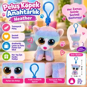 Peluş Köpek Anahtarlık Heather yeni
