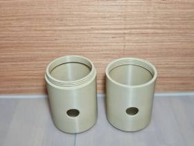 3D Baskı Köpek Ödül Mama Dağıtıcı Yuvarlanan Silindir Zeka Oyuncağı Pati Desenli - Bej