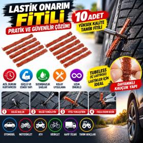 10 Adet Lastik Onarım İçin Lastik Tamir Fitili Yedek Lastik Fitili