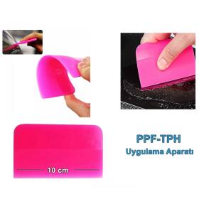 PPF/TPH Silikon Çekçek Ragle Cam Filmi Çekme Uygulama Aparatı Pembe 10x7.5cm