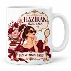Haziran Özel Baskı Hanımefendi Tasarımlı Porselen Kupa - MODEL 1171