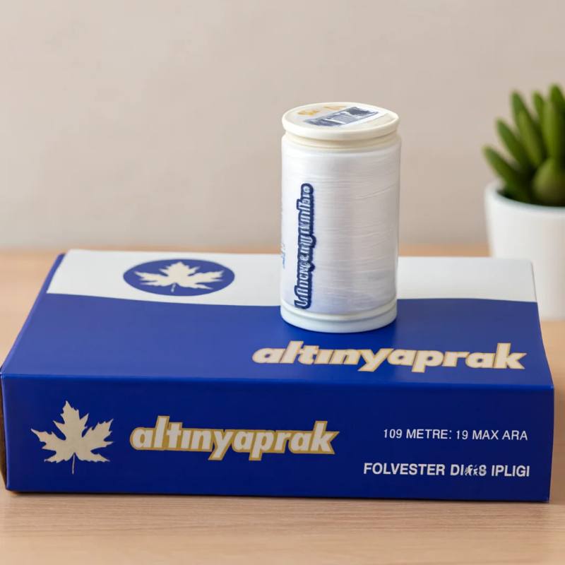 Beyaz Dikiş İpi 100 m - 12'li Paket