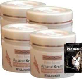 Three Brand 4lü Adet Arnavut Kremi Whitens Cream  Kremi LFHX0420 100 ml + 1 Adet Jel Hediye