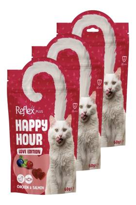 Reflex Happy Hour Love Edition Kedi Ödül Maması 3 x 60gr