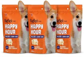 Reflex Reflex Happy Hour Sağlikli Ve Parlak Tüyler Için Destekleyici Köpek Ödül Mamasi 60 Gr 3lü paket
