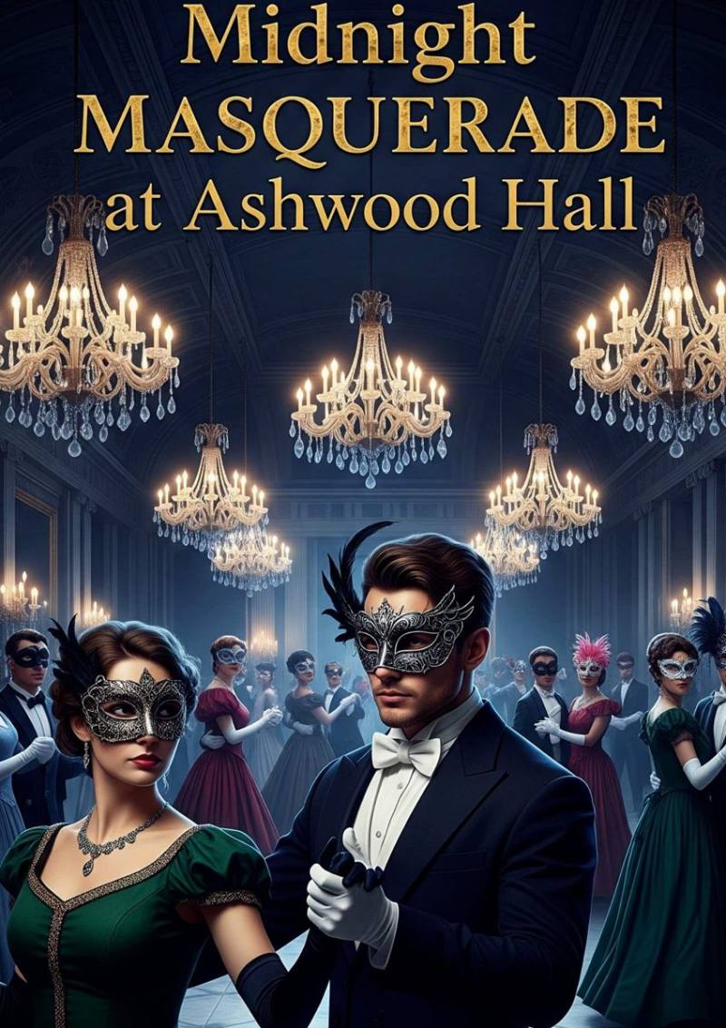 Midnight Masquerade at Ashwood Hall - İngilizce E-Kitap (Dijital Teslimat)