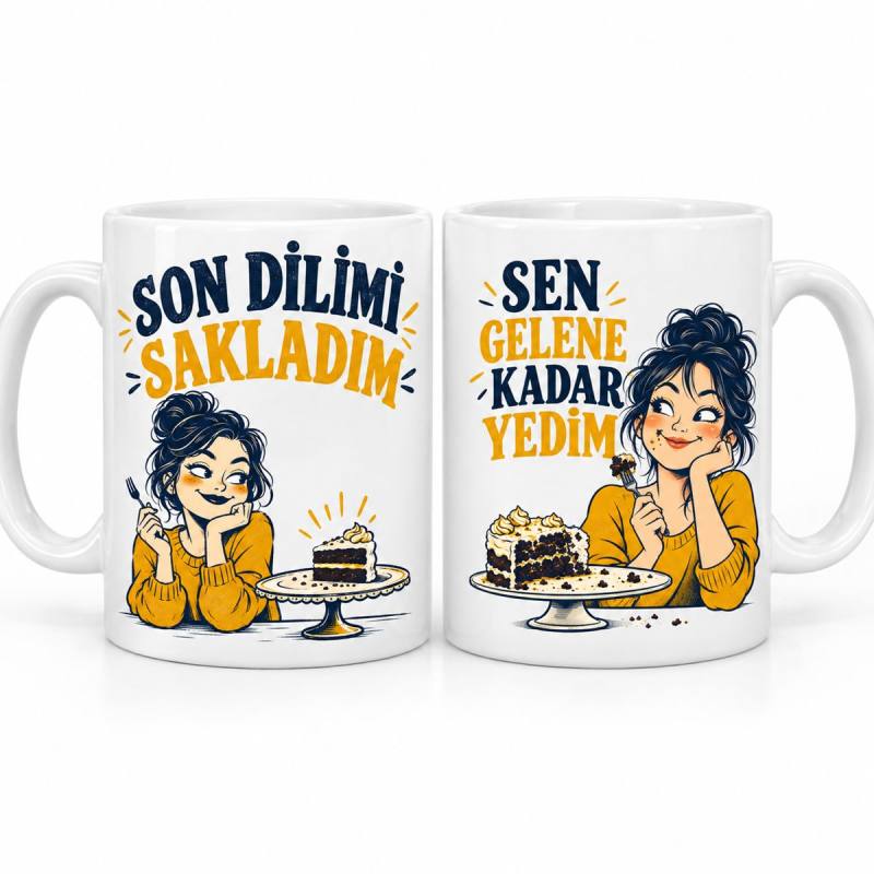 Son Dilim Diplomasisi 2'li Porselen Kupa Seti - MODEL 1135