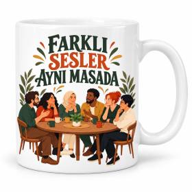 Aynı Masada Yer Tasarımlı Porselen Kupa - MODEL 1130