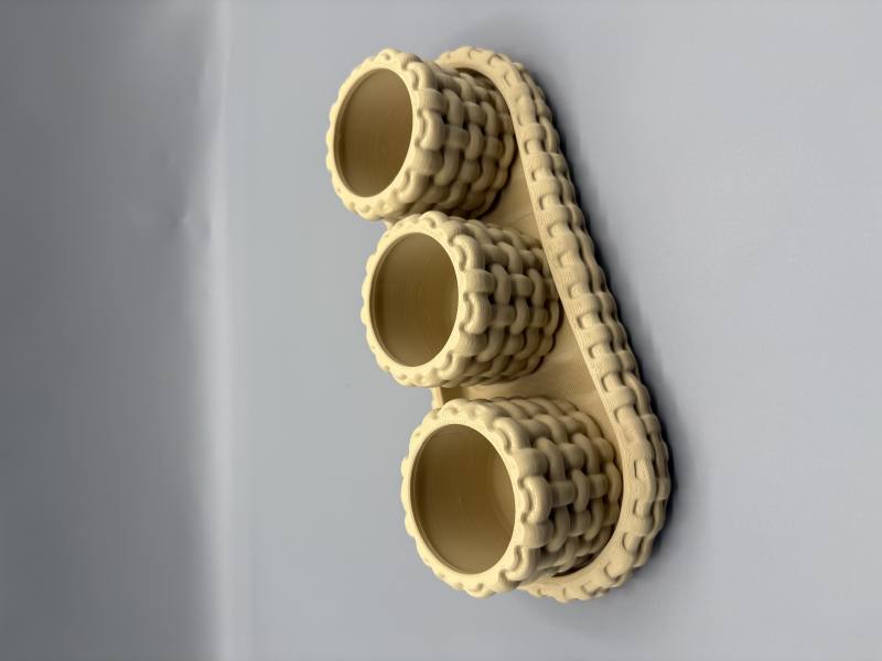 3D Baskı Örgü Dokulu Tealight Mumluk ve Tepsi Seti Dekoratif Sunum Mumluğu
