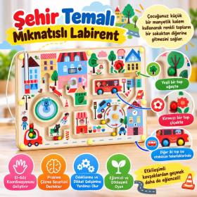 Şehir Temalı Mıknatıslı Labirent