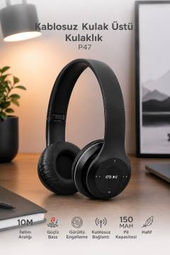 P47 FM'li Bluetooth Kulaklık