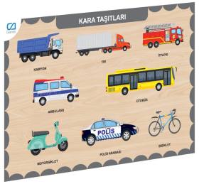 675 CAAHS-3200 Ca Games Ahşap Kara Taşıtları Bul-tak