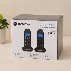 Kablosuz Dijital 2'li Telefon Seti - Arayan No Görme, 50 Hafıza (Siyah)