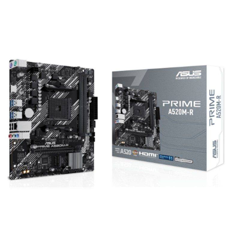 ASUS PRIME A520M-R DDR4 5100MHZ 1XHDMI 1XM.2 USB2.0 MATX AM4 (AMD AM4 5000/4000 /3000 SERİLERİ İLE UYUMLU)