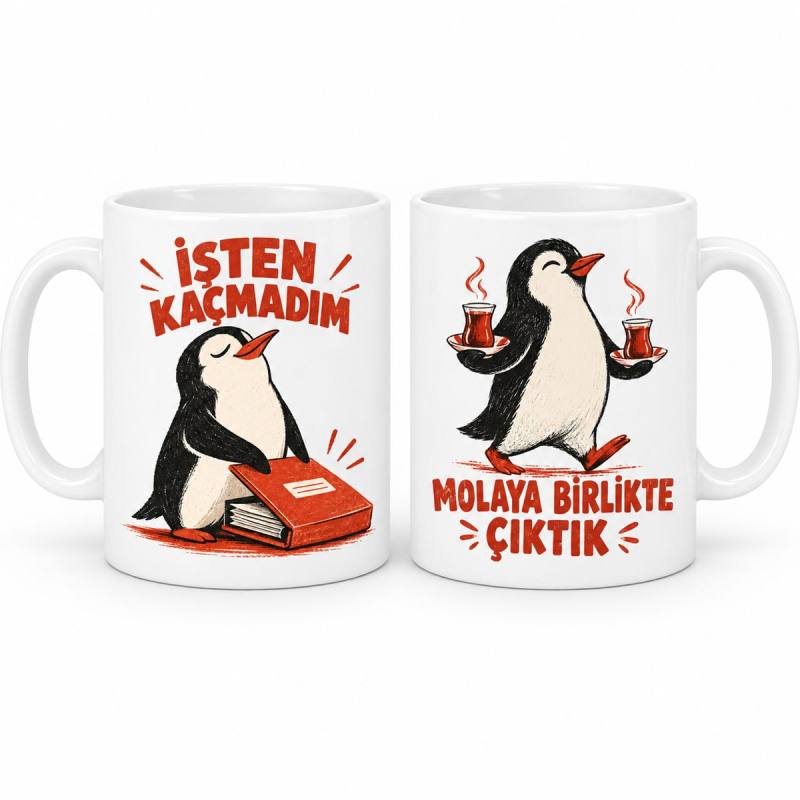 Masa Kaçağı 2'li Porselen Kupa Seti - MODEL 1057