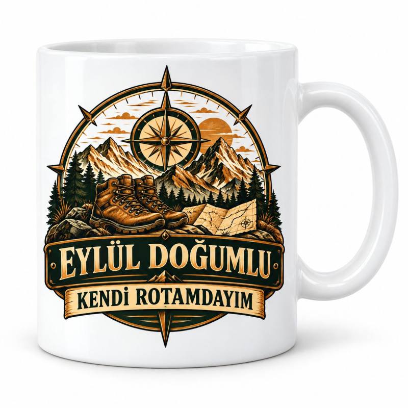 Eylül Beyefendi Rotası Tasarımlı Porselen Kupa - MODEL 1256