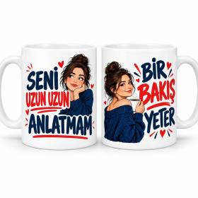Dostun Kısa Özeti 2'li Porselen Kupa Seti - MODEL 1242