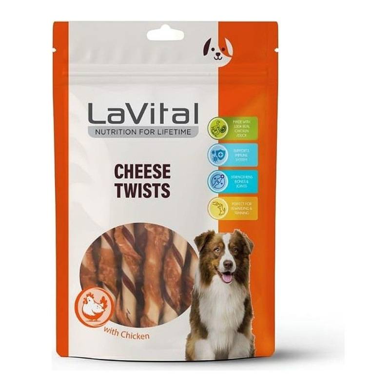 LAVITAL Cheese Twists Tavuk ve Ördek Etli Peynirli Köpek Ödülü 100 gr