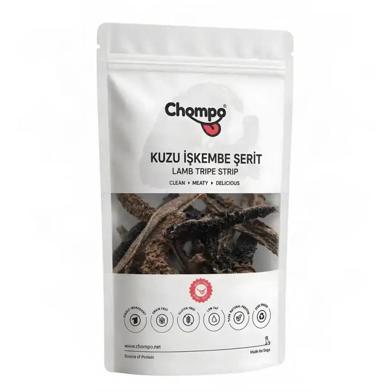 Kuzu İşkembe Şerit 100% Doğal Katkısız Köpek Ödül Maması 100 Gr