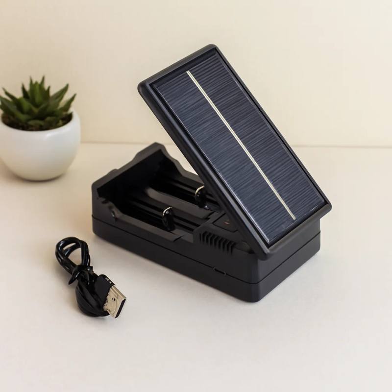 Li-ion Pil Şarj Aleti 1200mA (Güneş/Solar, 2'li)
