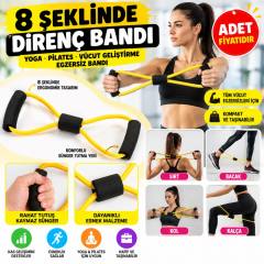 8 Şeklinde Direnç Bandı Yoga Plates Ve Vücut Geliştirme Egzersiz Bandı (adet fiyatıdır)
