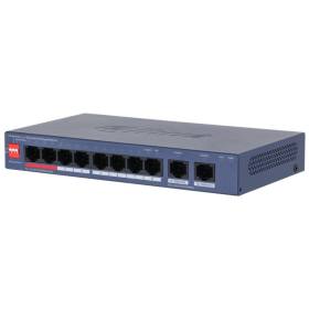 DAHUA CS4010-8GT-110 8 PORT GIGABIT + 2 PORT GIGABIT RJ45 UPLINK CLOUD YÖNETİLEBİLİR 110W POE METAL KASA SWITCH