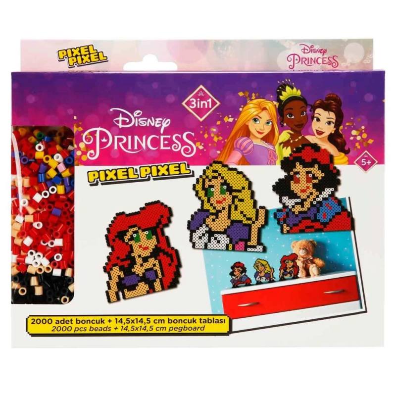 3in1 NessiWorld Princess Pixel Pixel Boncuk Aktivite ve Oyuncak Seti S00005169