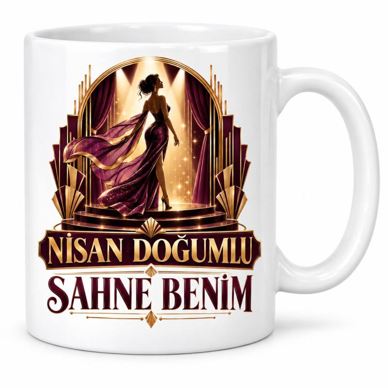 Nisan Hanımefendi Sahnesi Tasarımlı Porselen Kupa - MODEL 1263