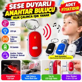 Anahtar Bulucu Anahtarlık Sese Duyarlı Işıklı Anahtarlık Aparat (adet fihyatıdır)