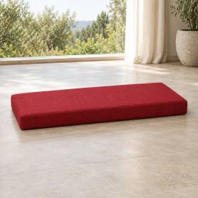 Dikdörtgen Blok Bank Minderi · 50 × 100 × 7 cm | Kırmızı | İç mekân
