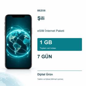 Şili eSIM İnternet Paketi 1 GB 7 Gün