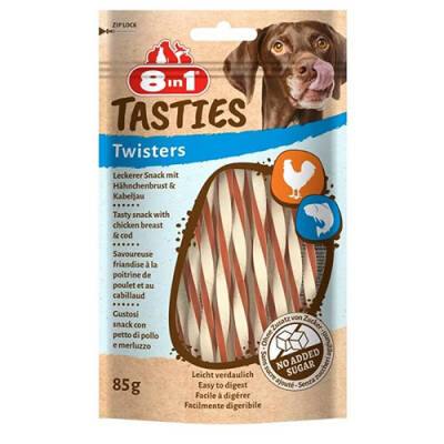 Tasties Twisters Tavuklu ve Balıklı Burgu Köpek Ödülü 85 Gr