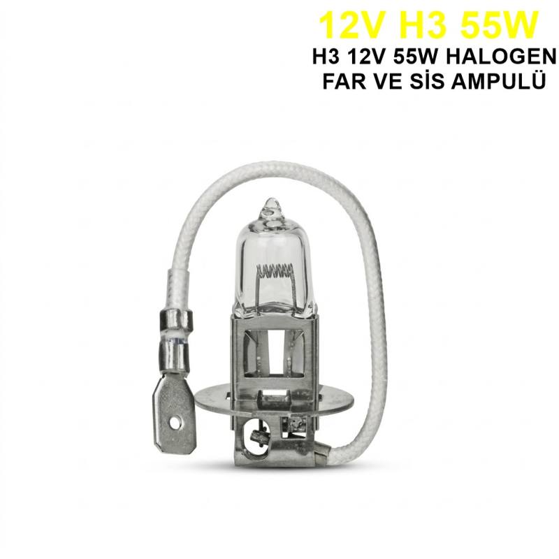 Trifa H3 Halojen Far Ampülü 12V 55Watt Sarı
