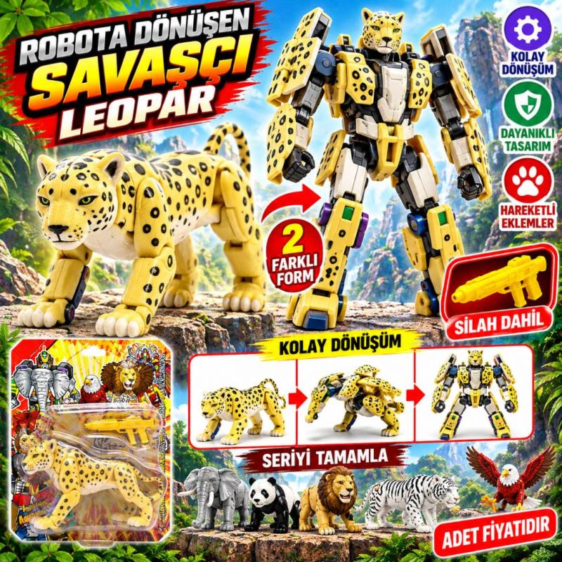 Robota Dönüşen Savaşçı Leopar (adet fiyatıdır)