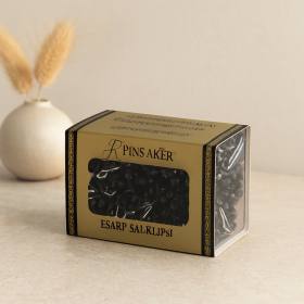 Boncuklu Siyah Eşarp Şal Klipsi 50li Paket