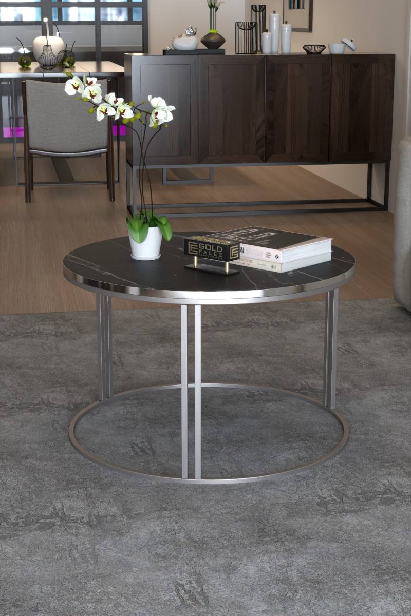 Special Orta Sehpa Bendir Siyah 70 cm
