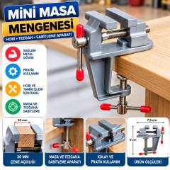 Mini Masa Tezgah Hobi Mengenesi Sabitleme Sıkıştırma Aparat 30mm