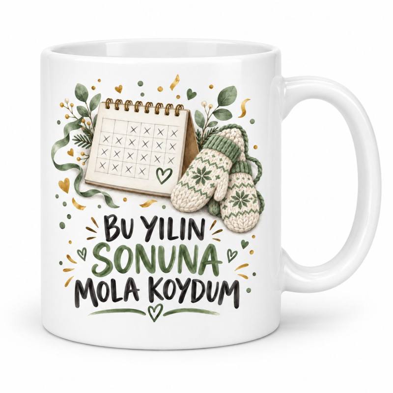 Yıl Sonu Provası Tasarımlı Porselen Kupa - MODEL 1227