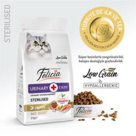 Hypoallergenic Urinary Somonlu Düşük Tahıllı Kısırlaştırılmış Kedi Maması 2 Kg