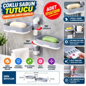Çoklu Sabun Tutucu Fonksiyonel Banyo Sabunluk (adet fiyatıdır)