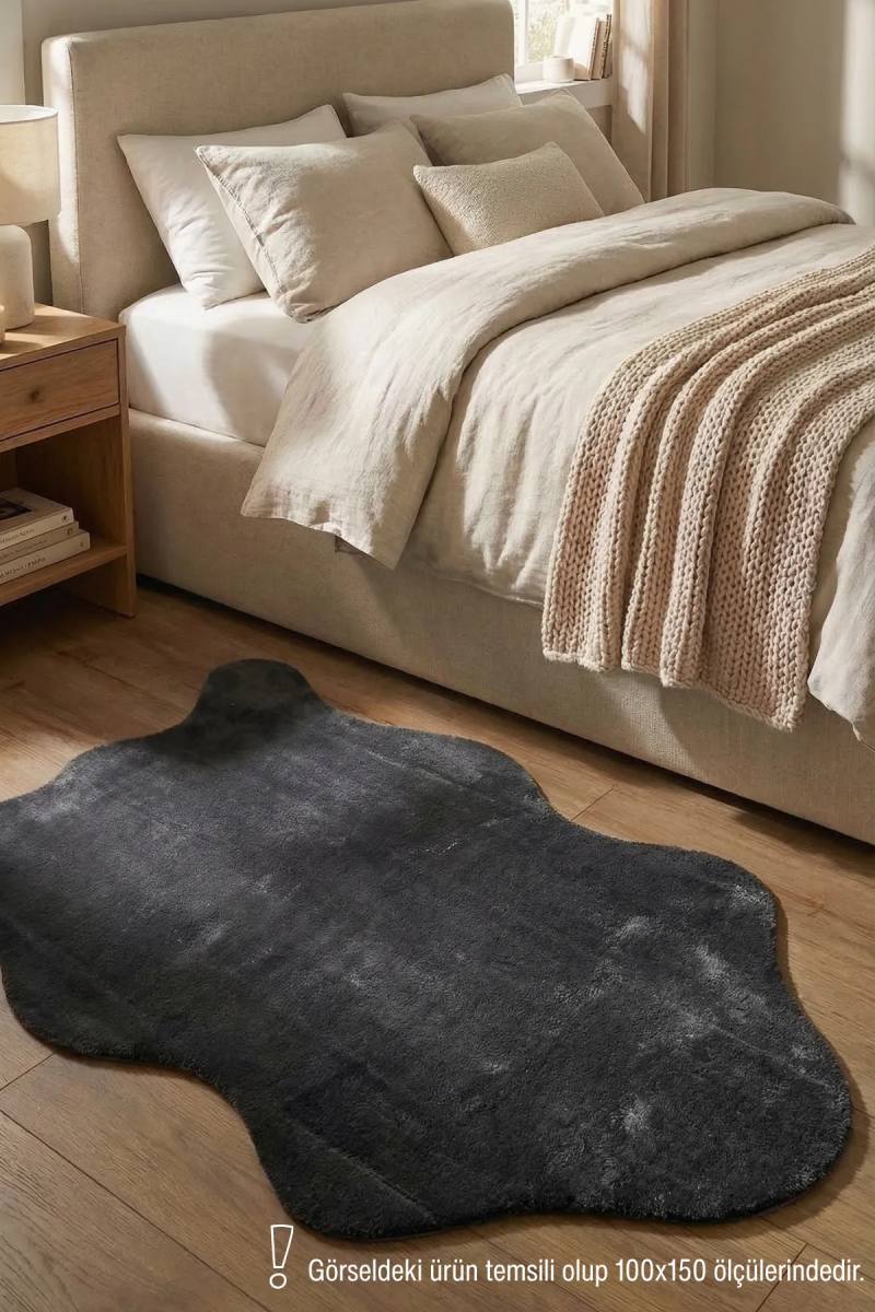 YoudayHomeCollection POLY Peluş Post Şeklinde Halı Model Oturma Odası Halısı