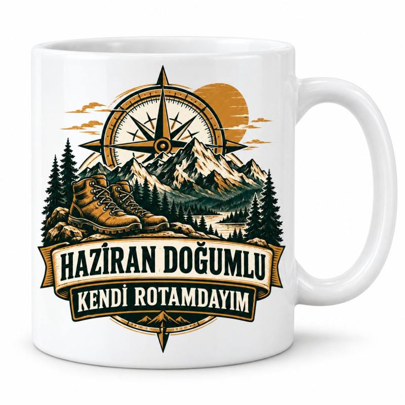 Haziran Beyefendi Rotası Tasarımlı Porselen Kupa - MODEL 1253